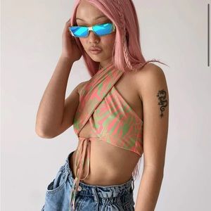 Crossover Halter Top